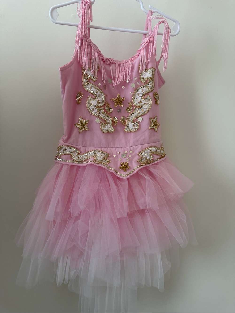 Tutu du Monde Pink and Gold Sequin Tulle Dance Costume